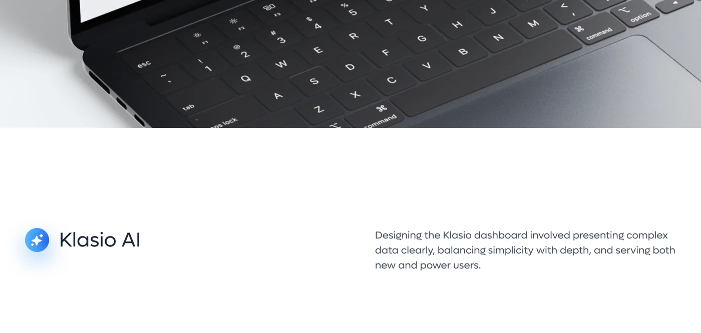 Klassio LMS AI-powered learning management dashboard — original design board 3