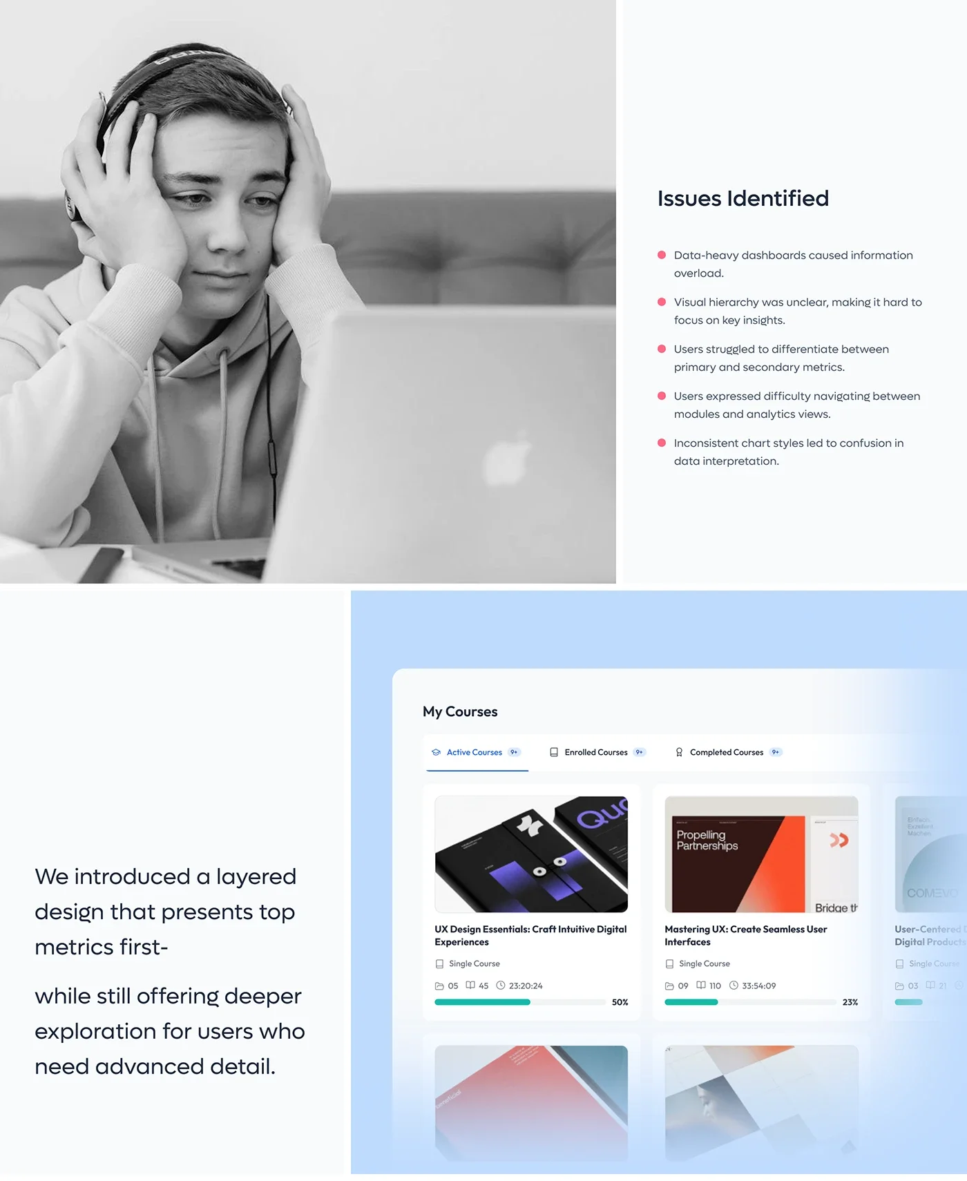 Klassio LMS AI-powered learning management dashboard — original design board 4