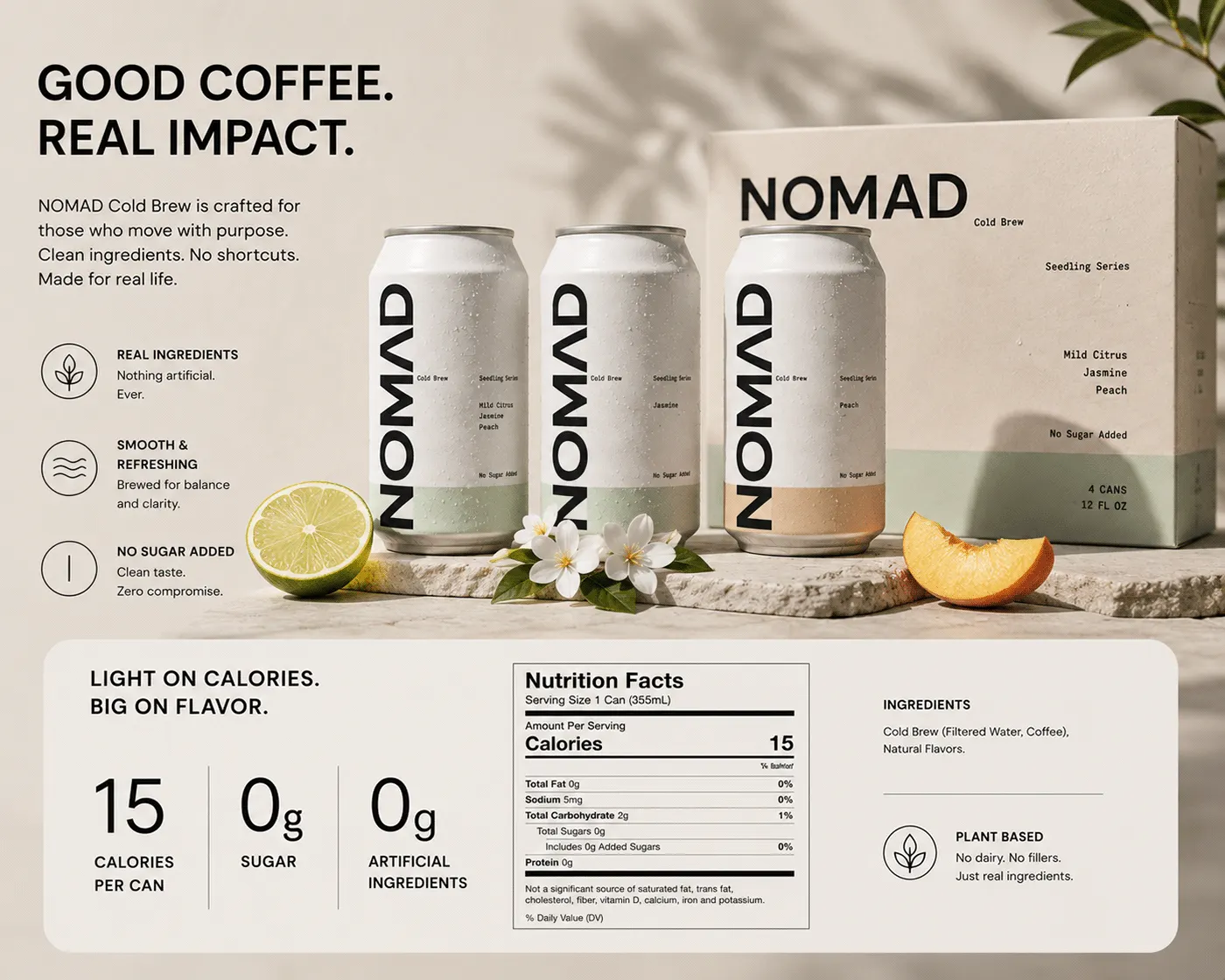 NOMAD Coffee brand identity and packaging by Jakaria Mahmud, board 18