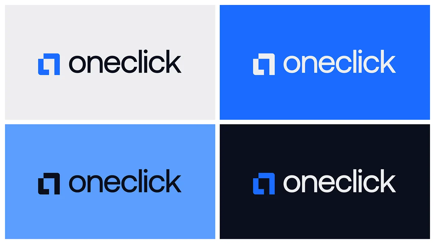 OneClick fintech brand identity by Jakaria Mahmud, board 6