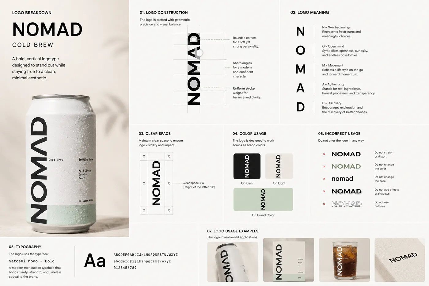 NOMAD Coffee brand identity and packaging by Jakaria Mahmud, board 10