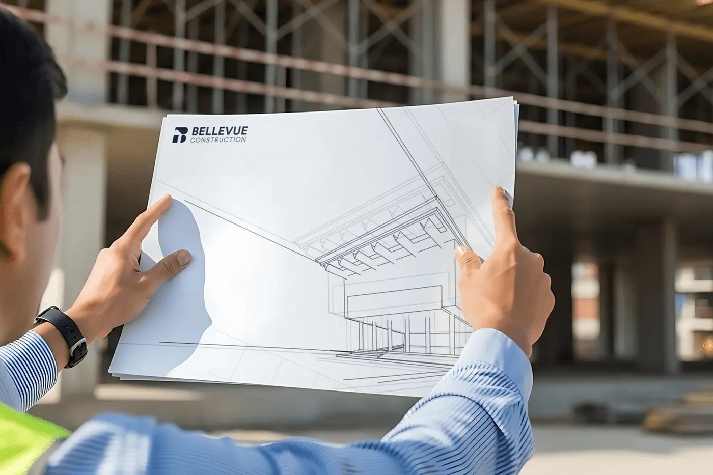 Construction company brand and visual identity by Jakaria Mahmud, board 8