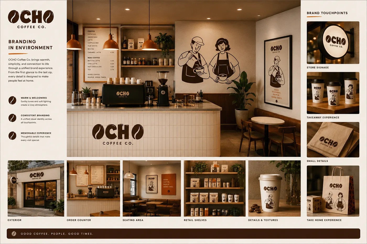 OCHO Coffee Co. coffee branding and packaging by Jakaria Mahmud, board 9