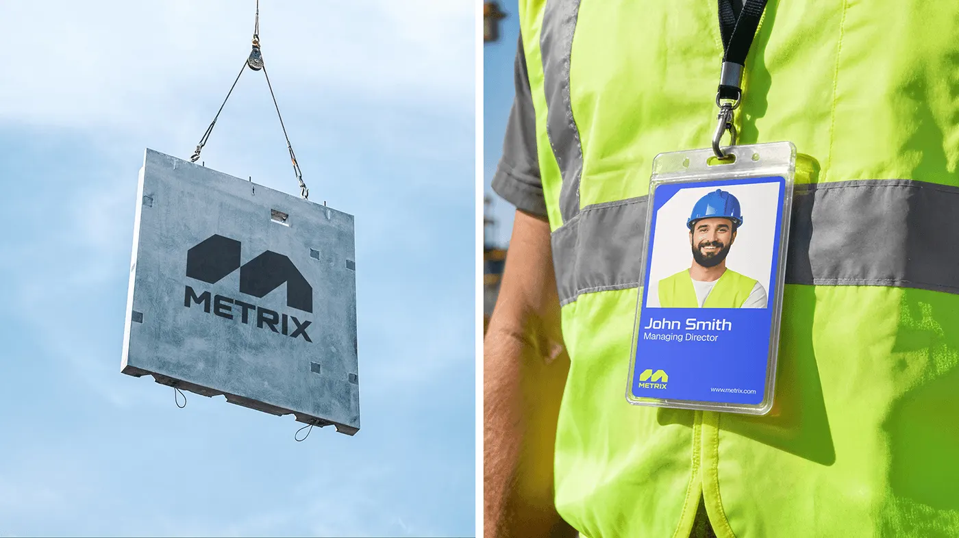 Metrix construction brand identity by Jakaria Mahmud, board 22