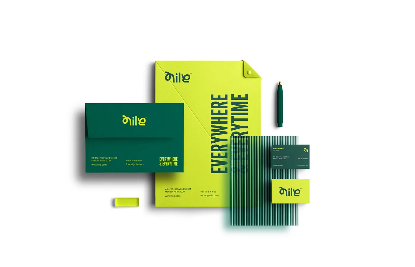 Nile brand and visual identity by Jakaria Mahmud, board 7
