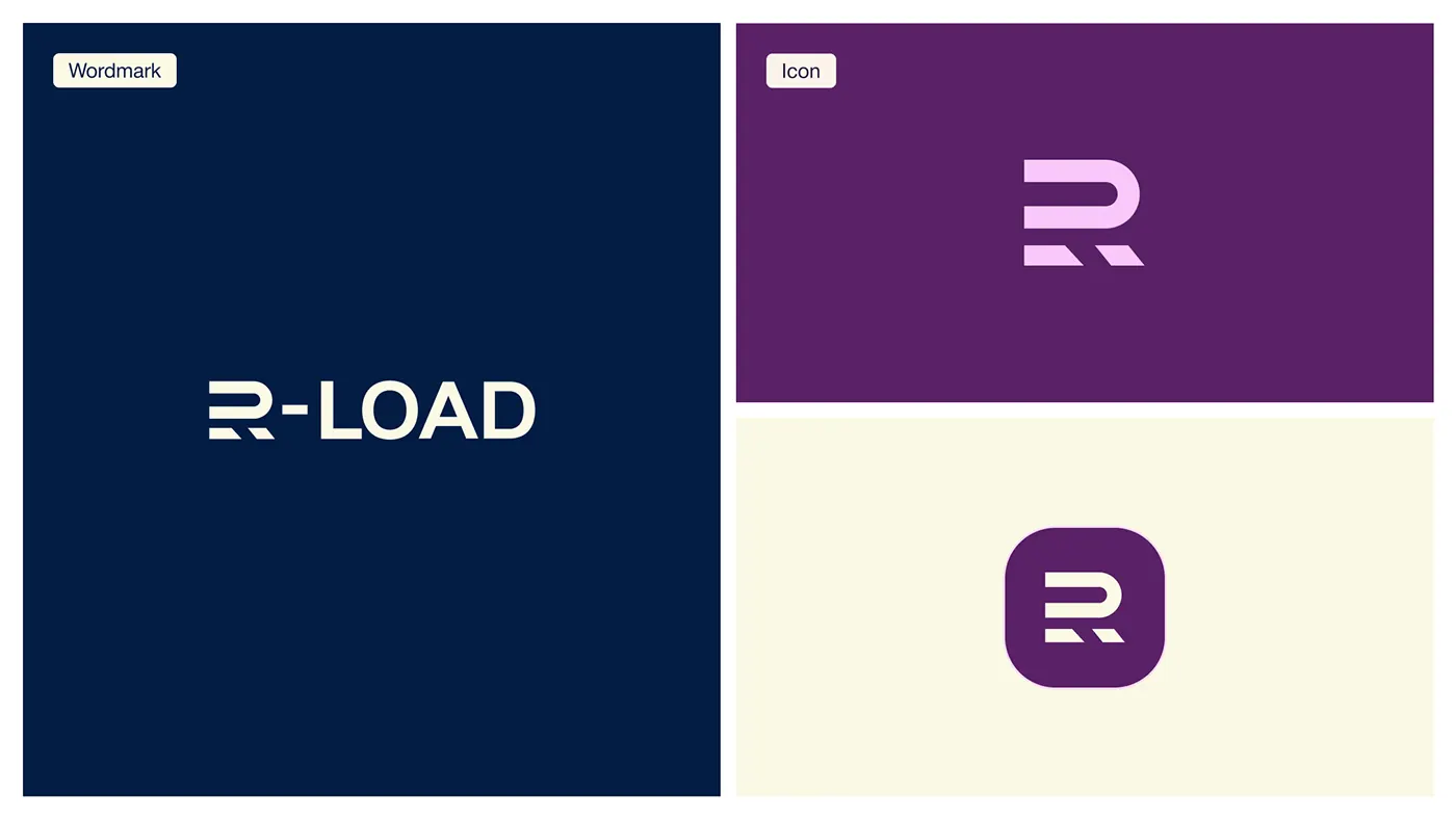 R-Load EV charging brand identity by Jakaria Mahmud, board 3