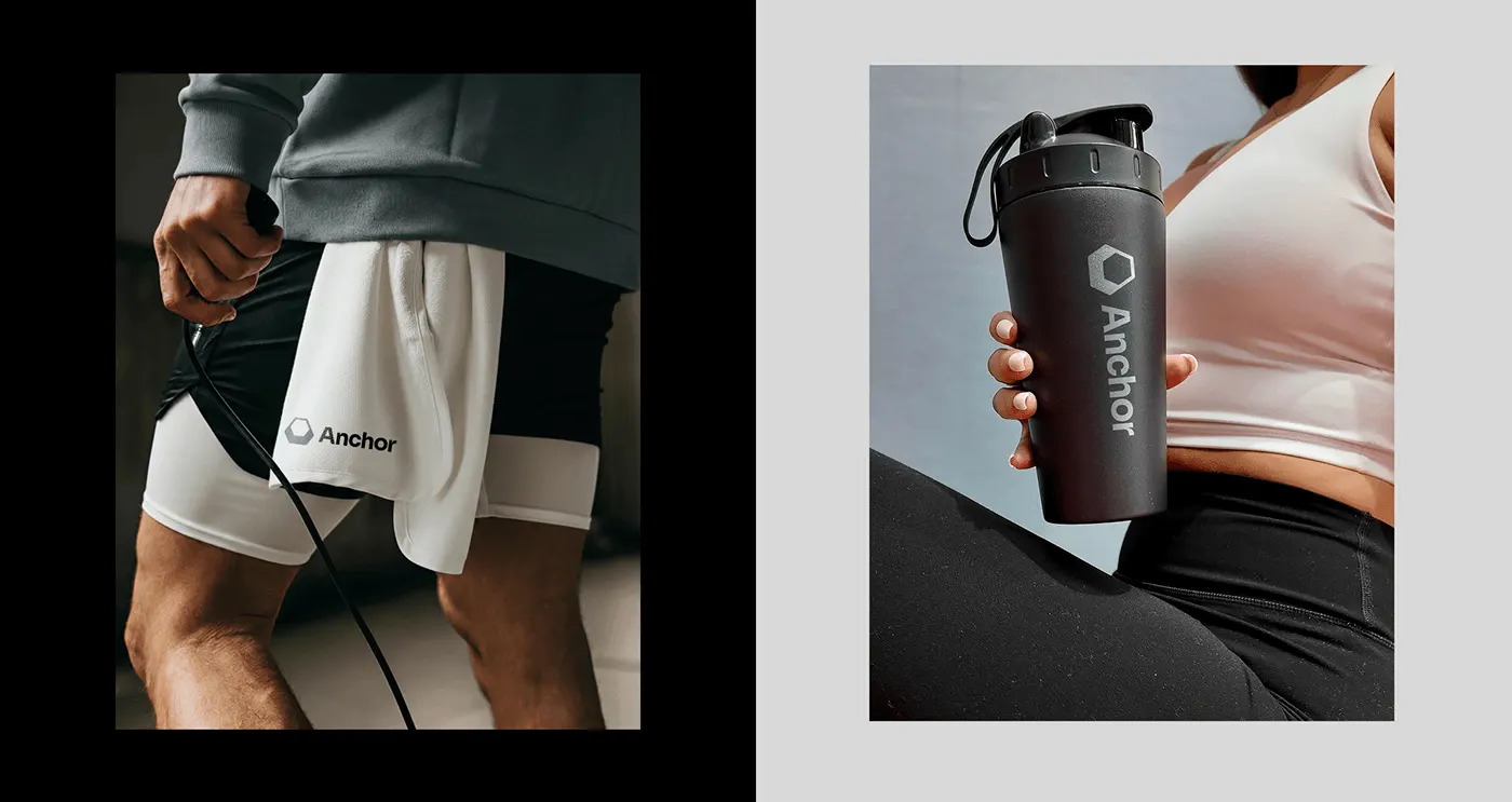 Anchor fitness brand and logo design by Jakaria Mahmud, board 7