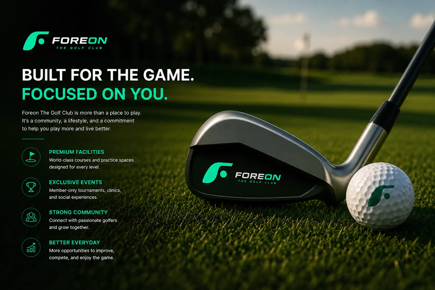 FOREON luxury golf club branding by Jakaria Mahmud, board 13