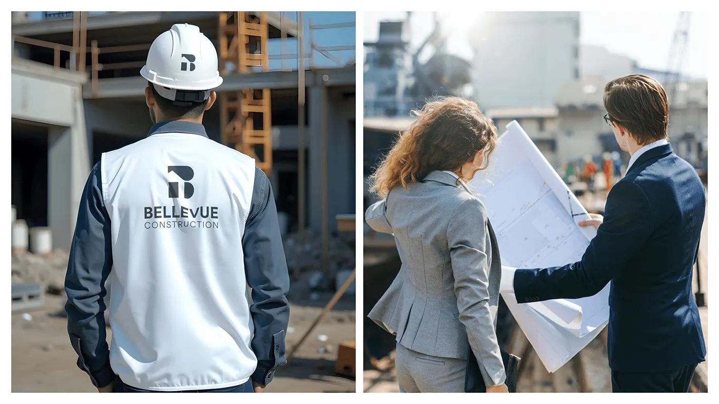 Construction company brand and visual identity by Jakaria Mahmud, board 6