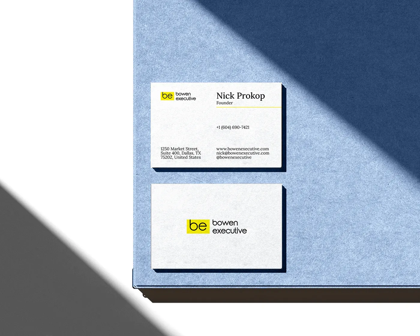 Bowen Executive construction recruitment brand identity by Jakaria Mahmud, board 9