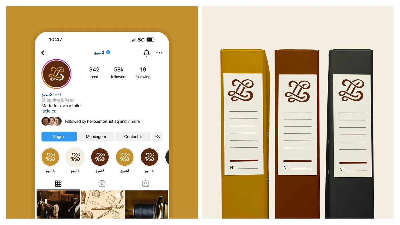 Lacio luxury lifestyle brand identity by Jakaria Mahmud, board 11