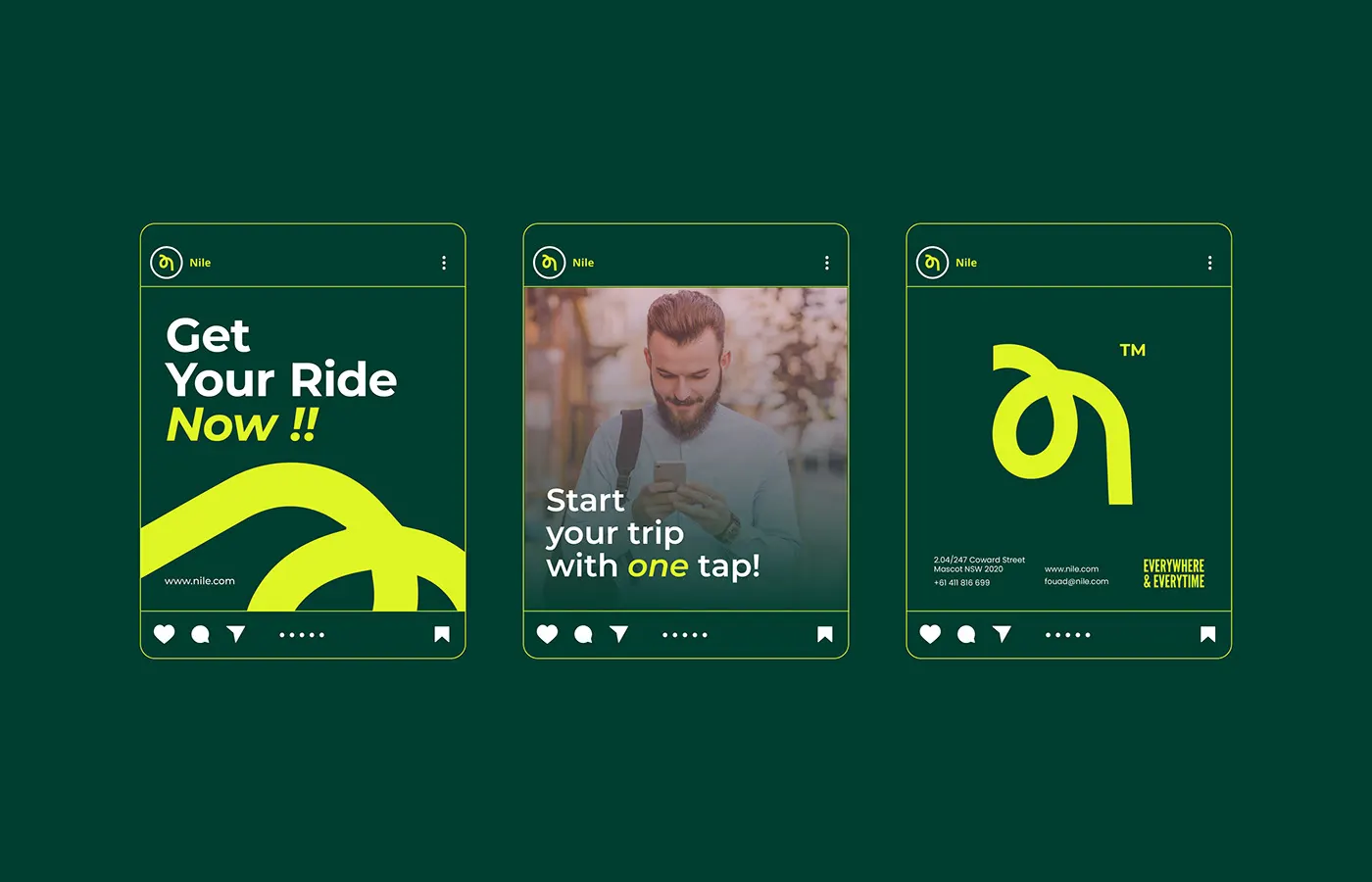 Nile brand and visual identity by Jakaria Mahmud, board 11