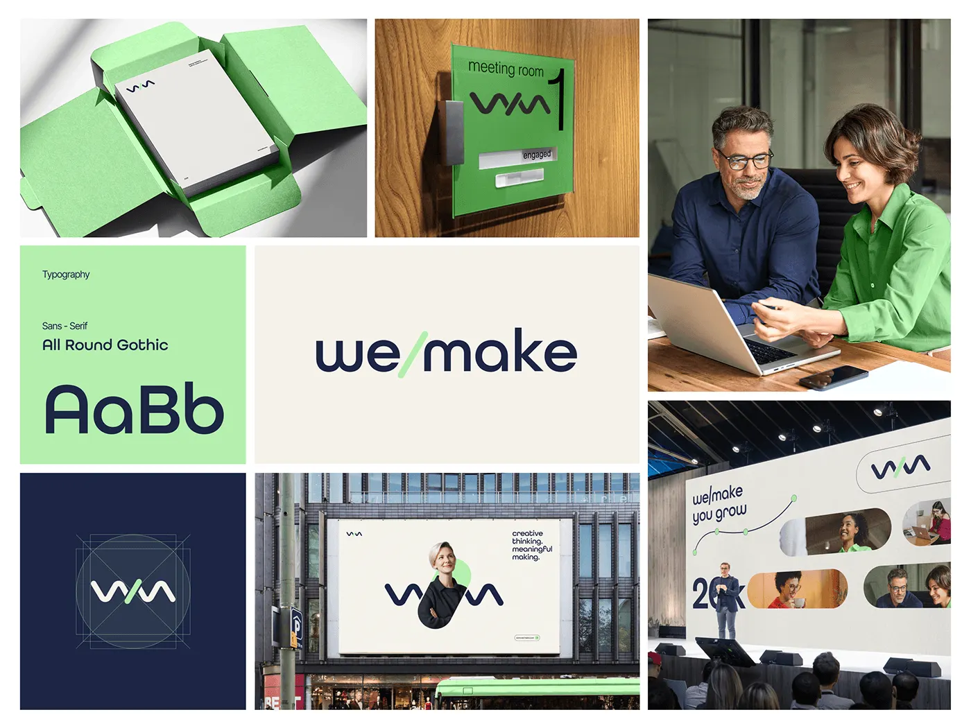 WeMake corporate brand identity by Jakaria Mahmud, board 2