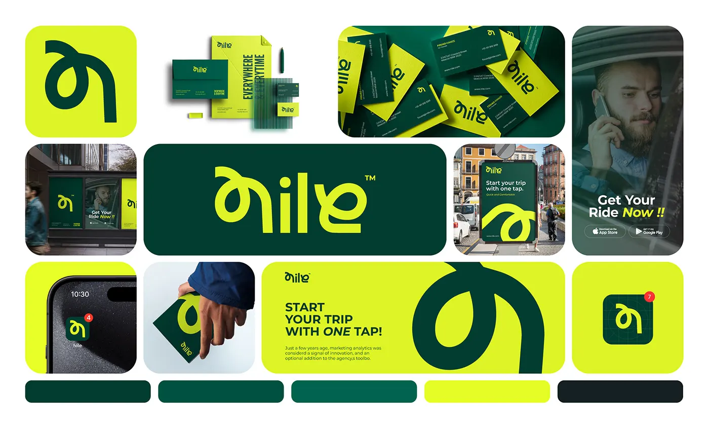 Nile brand and visual identity by Jakaria Mahmud
