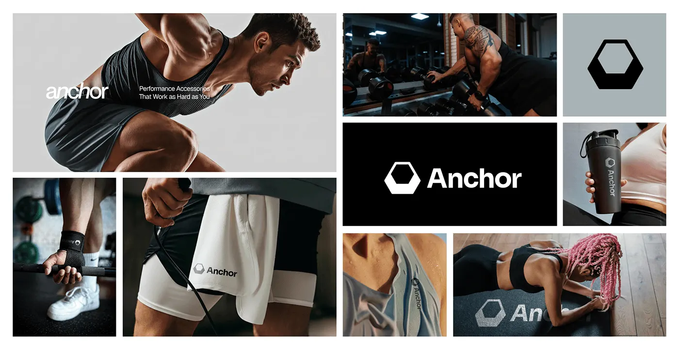 Anchor fitness brand and logo design by Jakaria Mahmud, board 5
