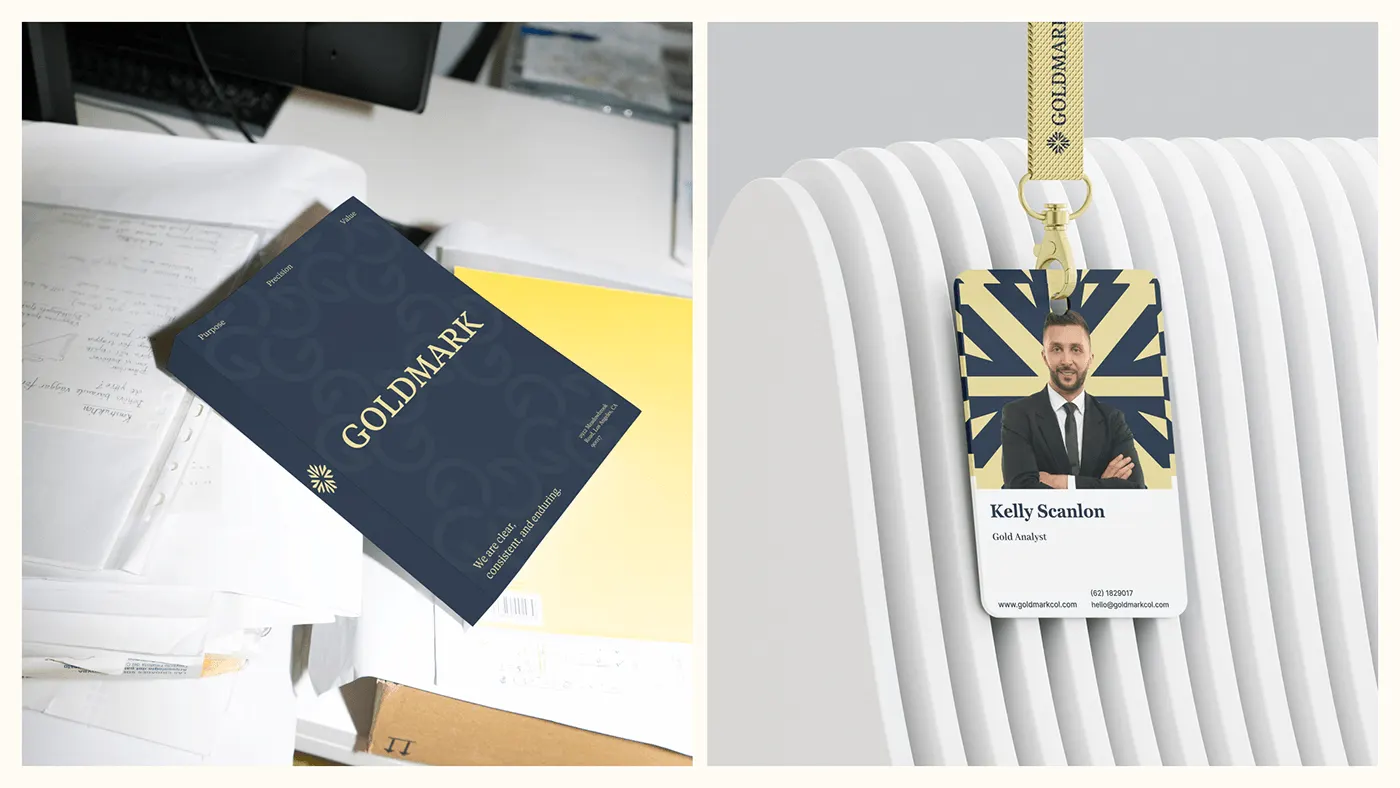 Goldmark luxury brand identity by Jakaria Mahmud, board 12