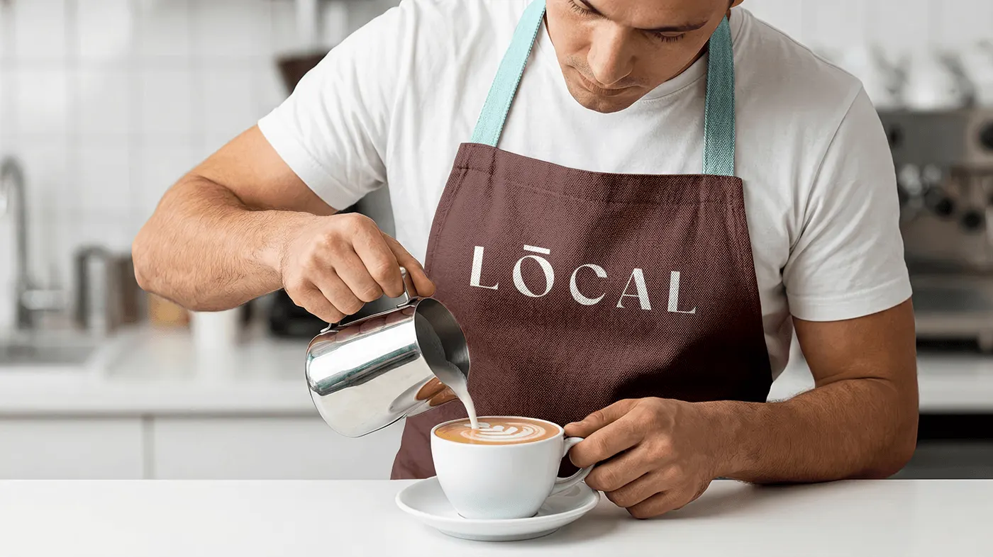 Local Coffee coffee shop brand identity by Jakaria Mahmud, board 4