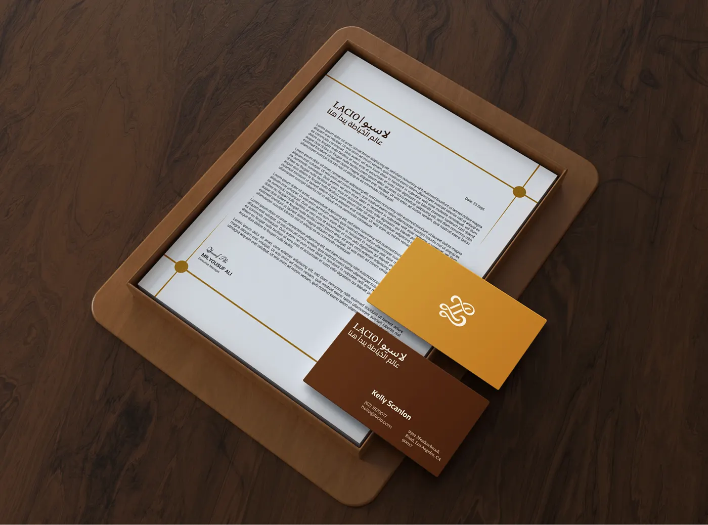 Lacio luxury lifestyle brand identity by Jakaria Mahmud, board 10