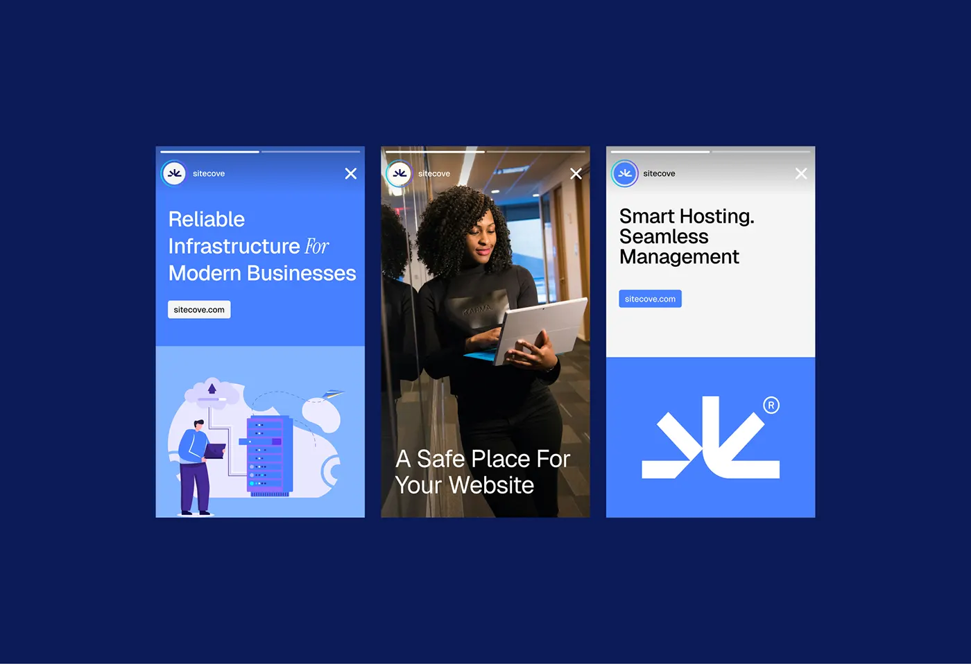 SiteCove web hosting branding by Jakaria Mahmud, board 12