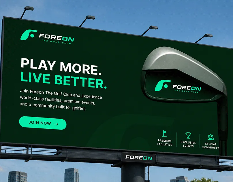FOREON luxury golf club branding by Jakaria Mahmud
