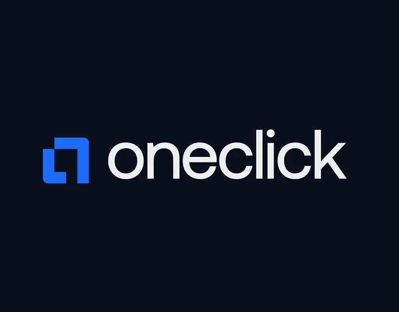 OneClick logo animation: fintech logo in motion by Jakaria Mahmud