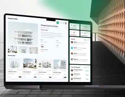 Property management app UI design by Jakaria Mahmud