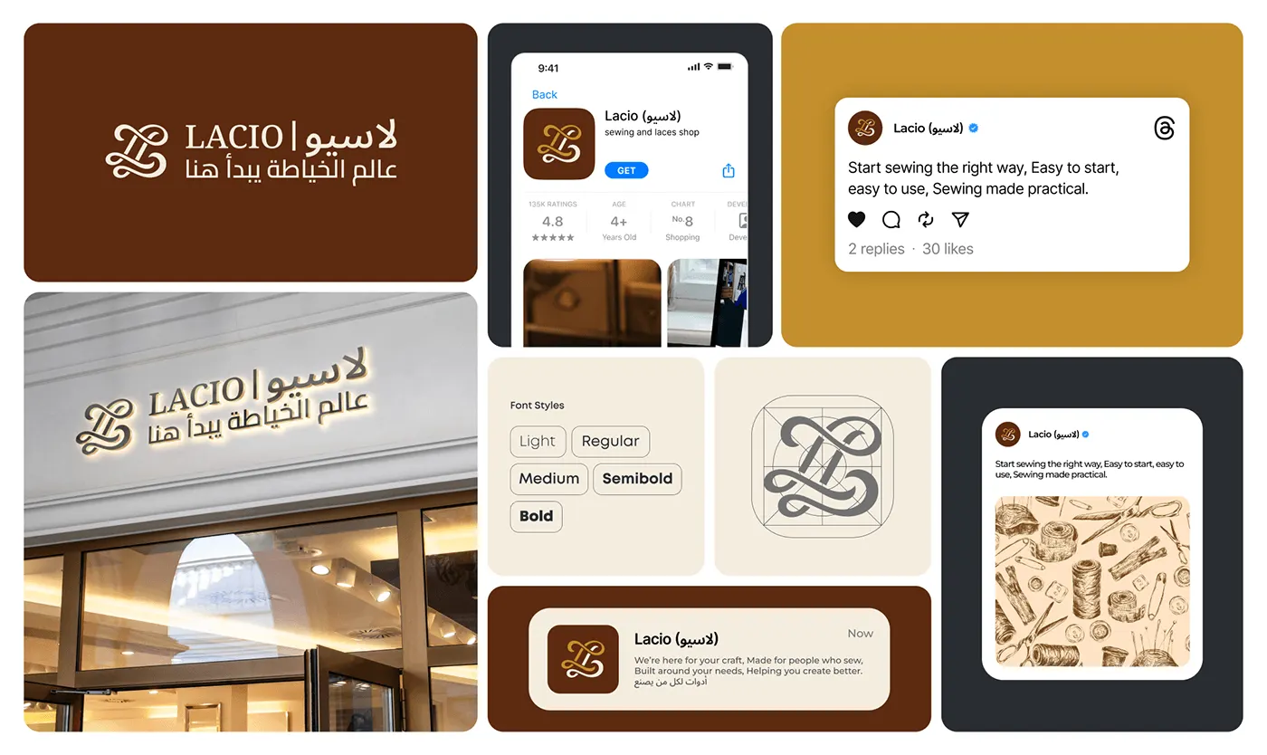 Lacio luxury lifestyle brand identity by Jakaria Mahmud, board 3