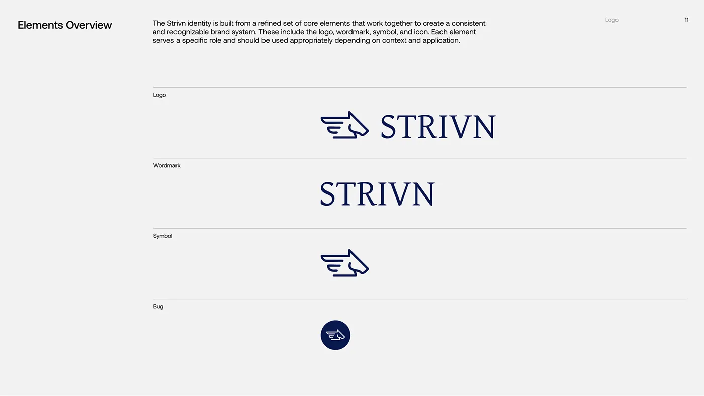 STRIVN equine health tech branding by Jakaria Mahmud, board 6
