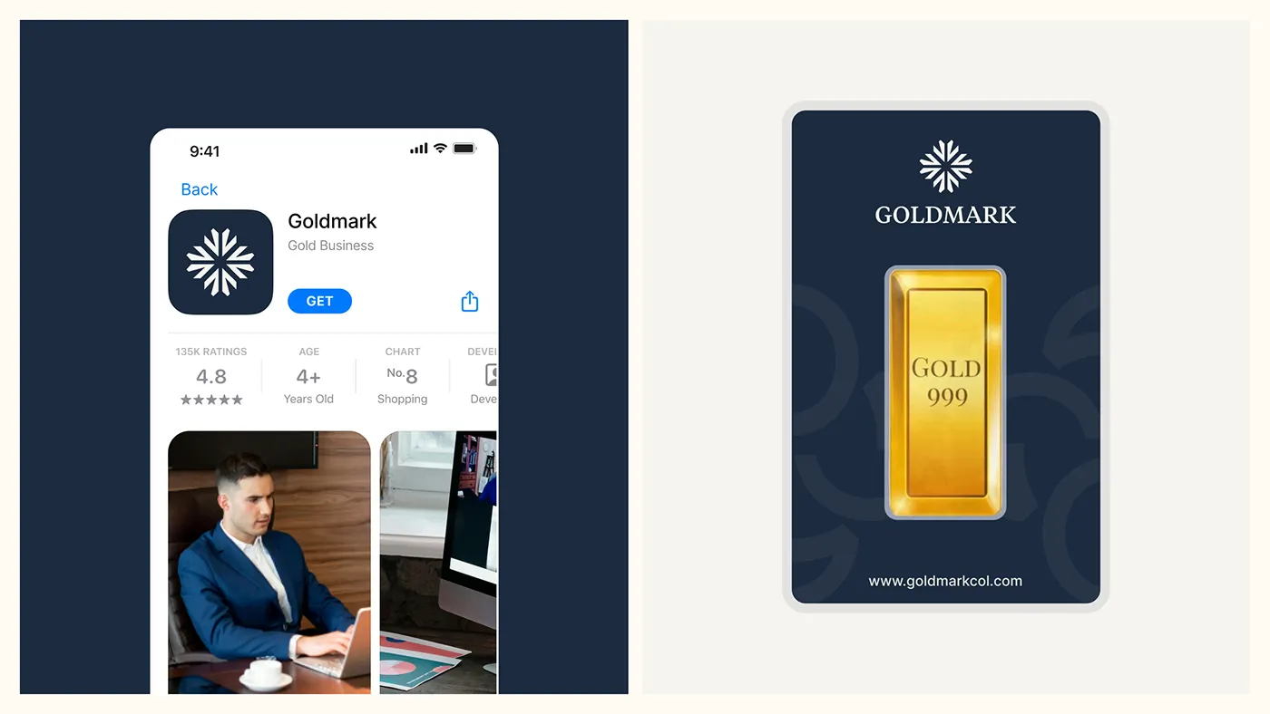 Goldmark luxury brand identity by Jakaria Mahmud, board 9