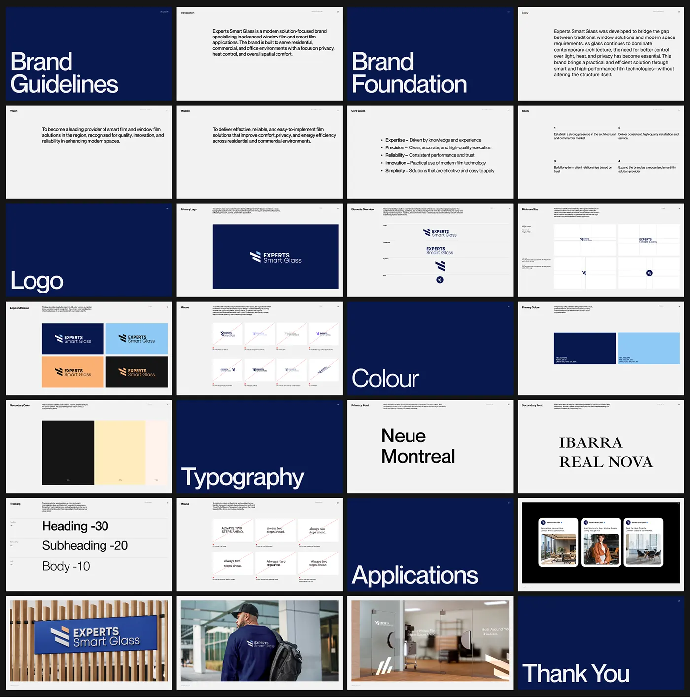 Expert Smart Glass smart glass technology brand identity by Jakaria Mahmud, board 6