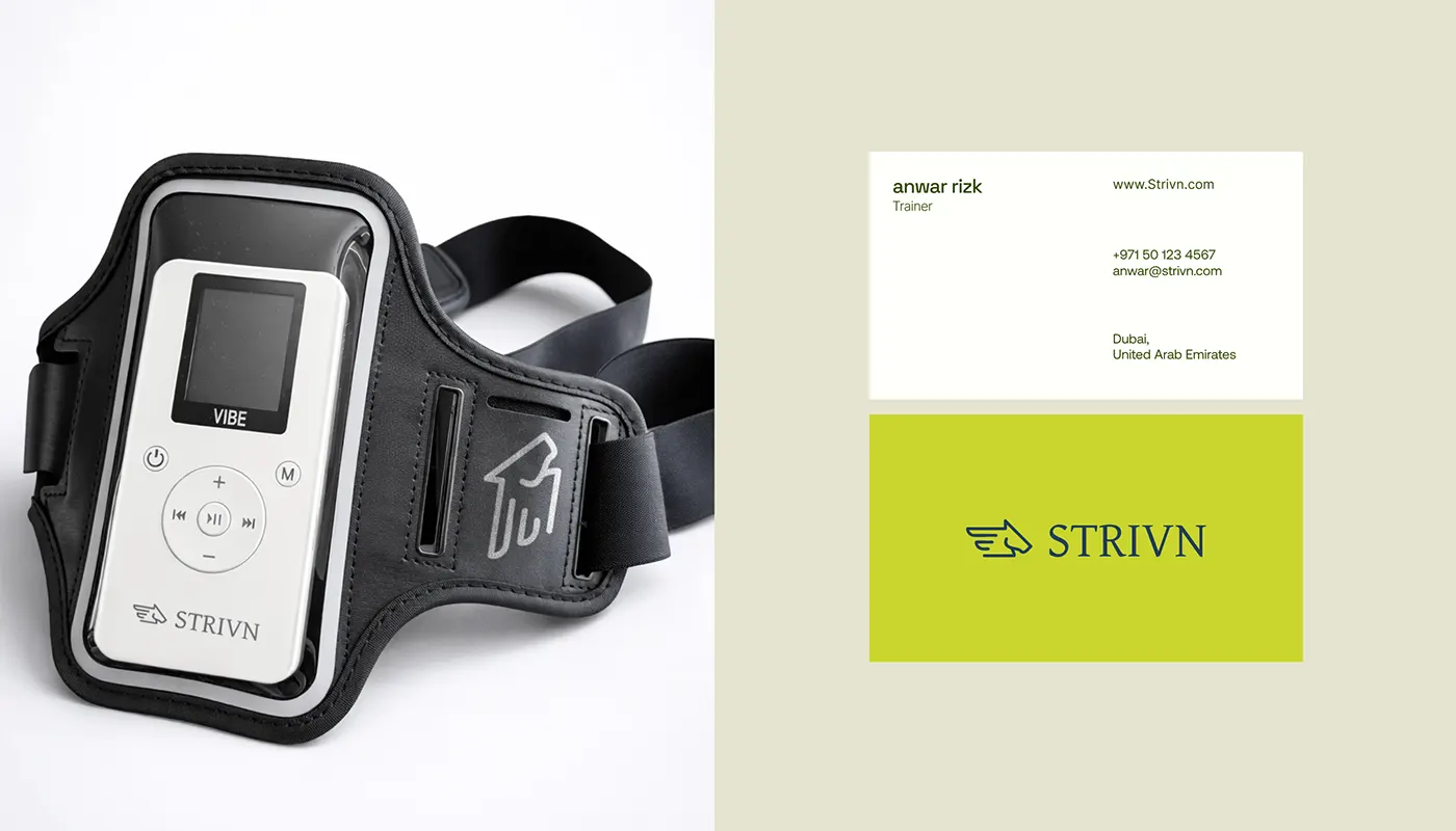 STRIVN equine health tech branding by Jakaria Mahmud, board 15