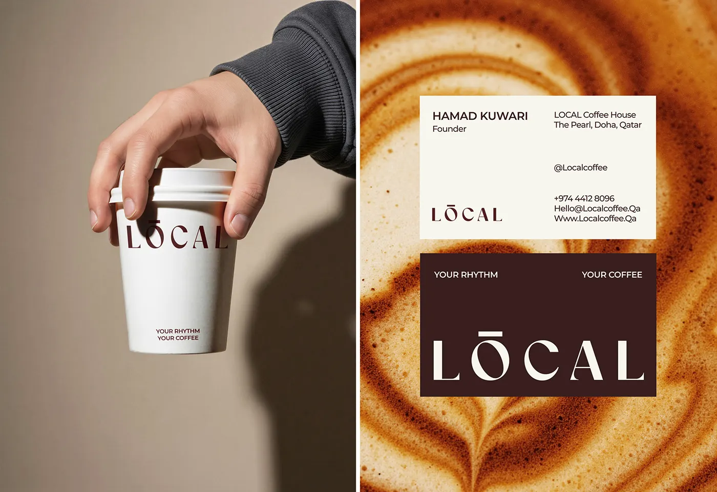 Local Coffee coffee shop brand identity by Jakaria Mahmud, board 8