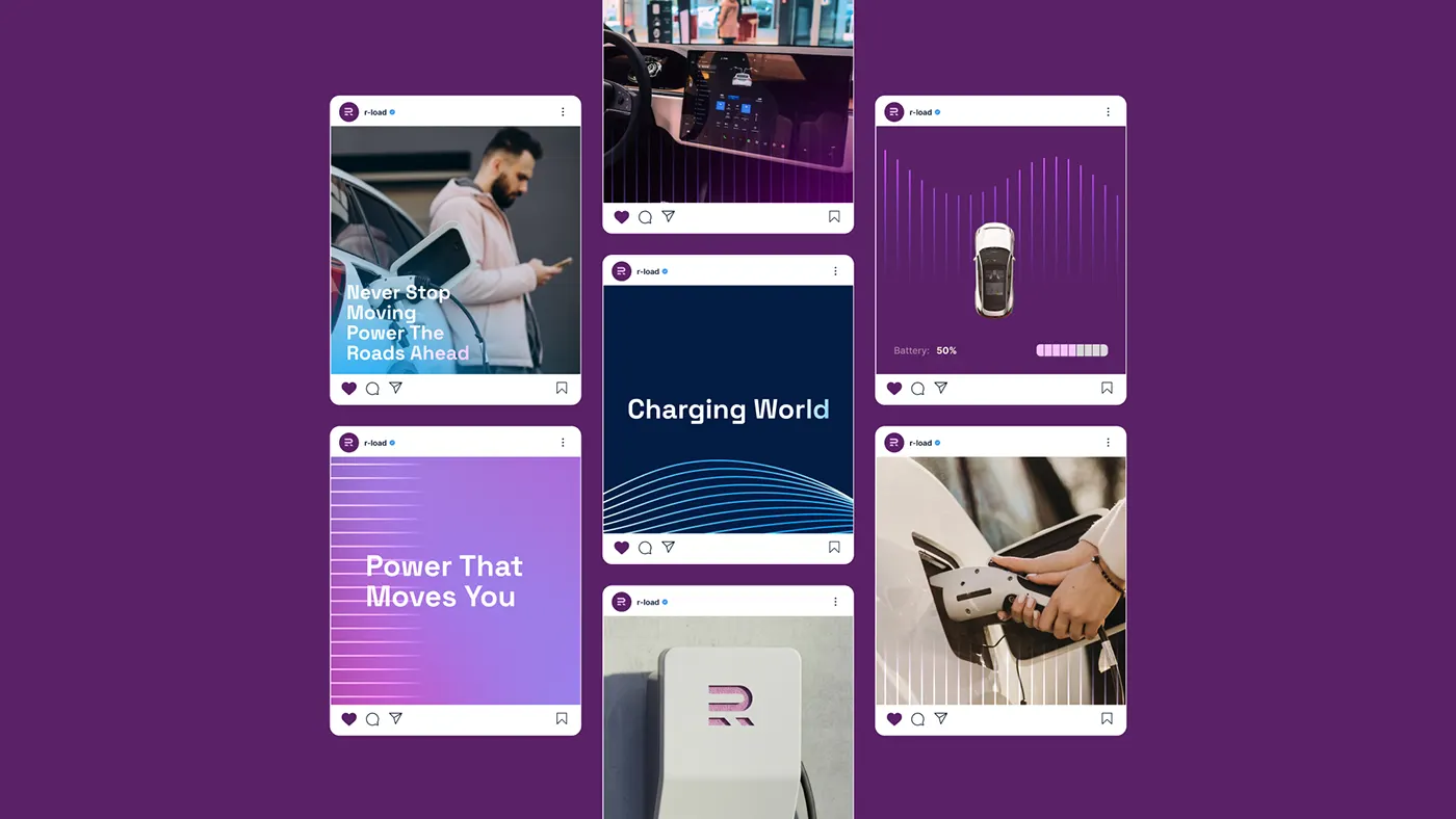 R-Load EV charging brand identity by Jakaria Mahmud, board 20