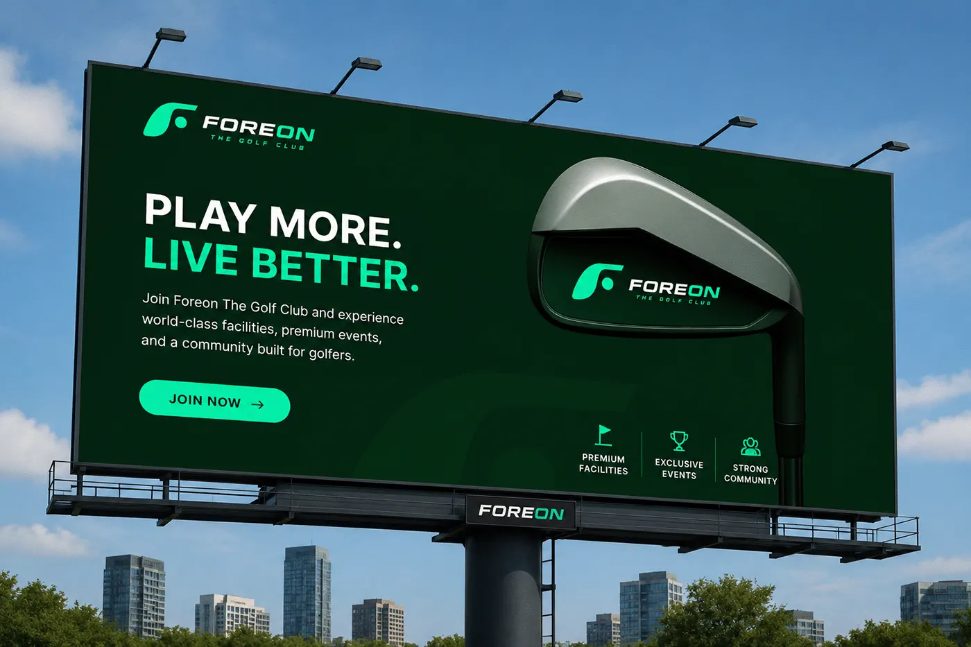FOREON luxury golf club branding by Jakaria Mahmud, board 11