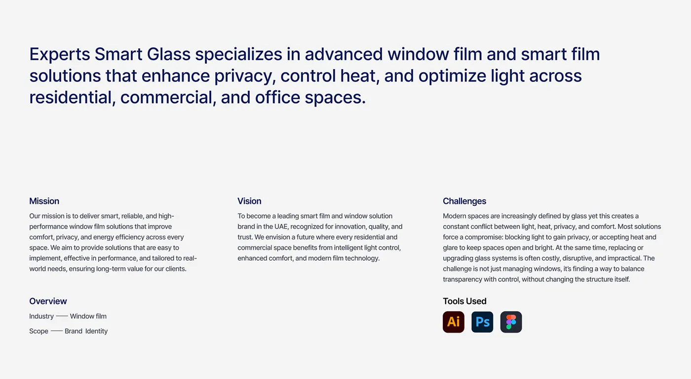 Expert Smart Glass smart glass technology brand identity by Jakaria Mahmud, board 2