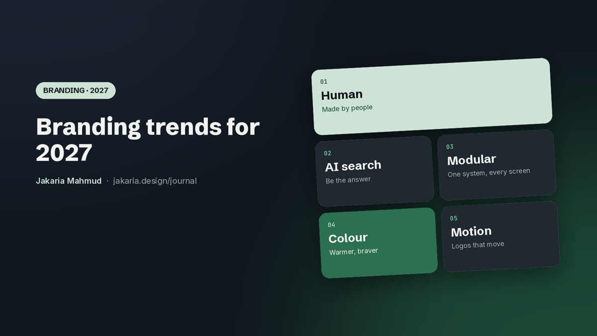 Cover: Branding trends 2027: the 10 shifts every startup and growing brand should plan for