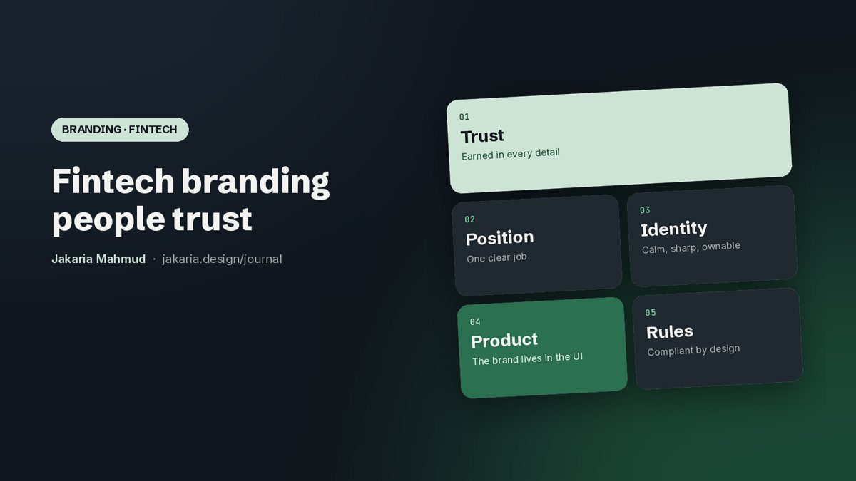 Cover: Fintech branding: how to build a brand people trust with their money